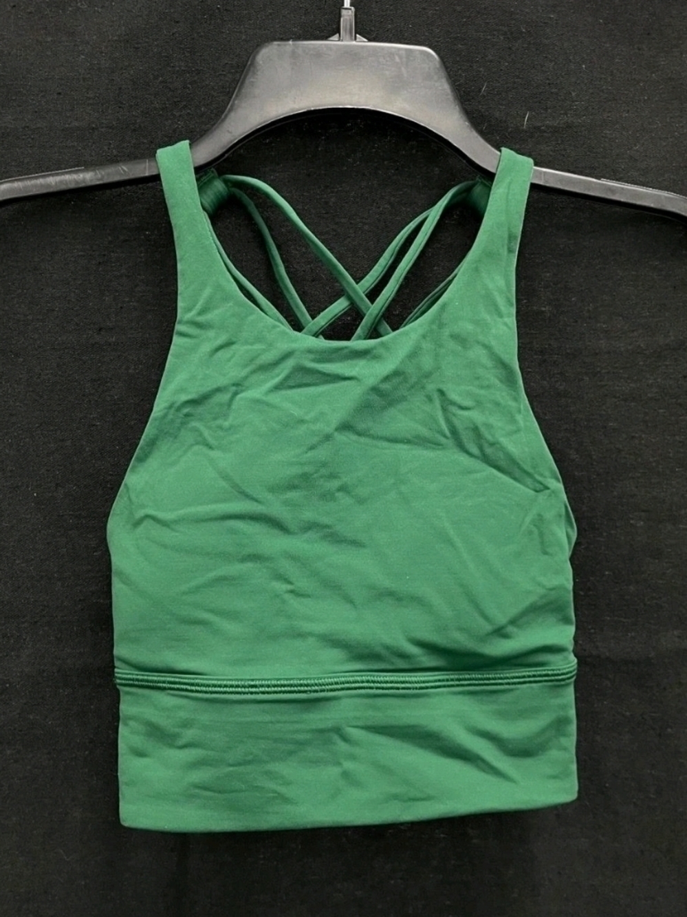 LULULEMON Green Free To be Wild Long Line High Neck Athletic Sports Bra 2